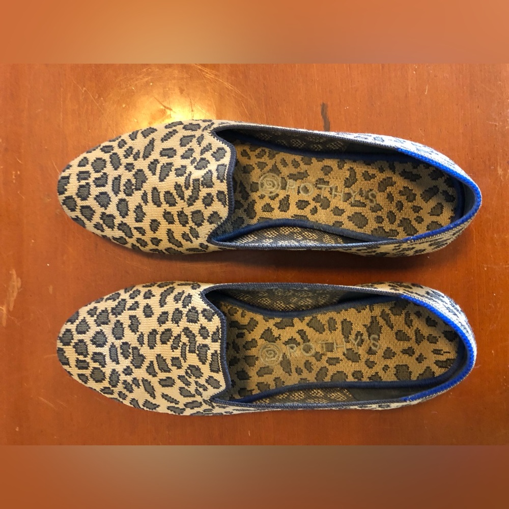 Rothy’s leopard print flat. Sz 9 EUC
